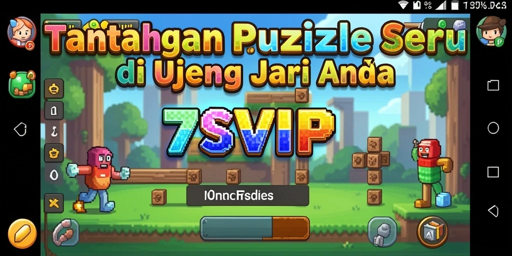 Tampilan gameplay Puzzle menantang di 7SVIP.