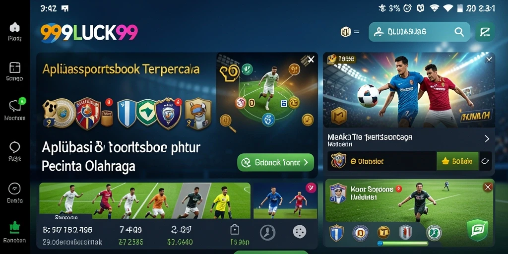 Tampilan menarik dan interaktif dari 99LUCK99 saat melakukan taruhan olahraga.