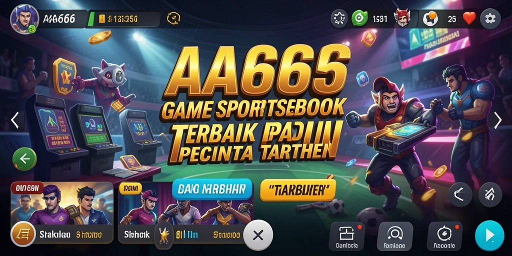 Tampilan utama <strong>AA666</strong> yang menampilkan berbagai opsi taruhan olahraga.