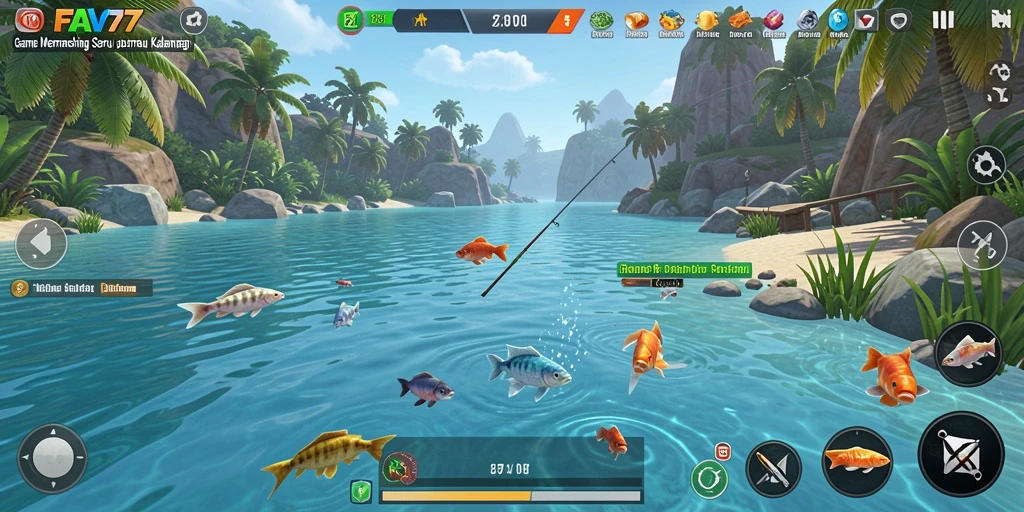 Tangkapan ikan yang menakjubkan dalam gameplay FAV77.
