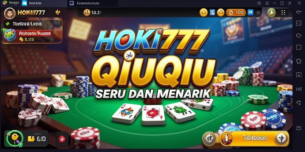 Tampilan menarik gameplay QiuQiu di HOKI777.