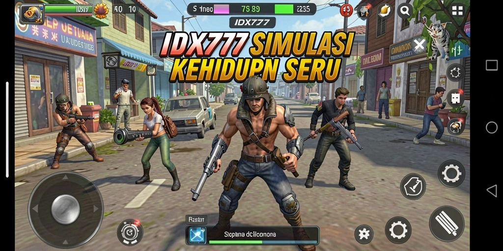 Tampilan gameplay yang menarik dari IDX777 yang menghibur.
