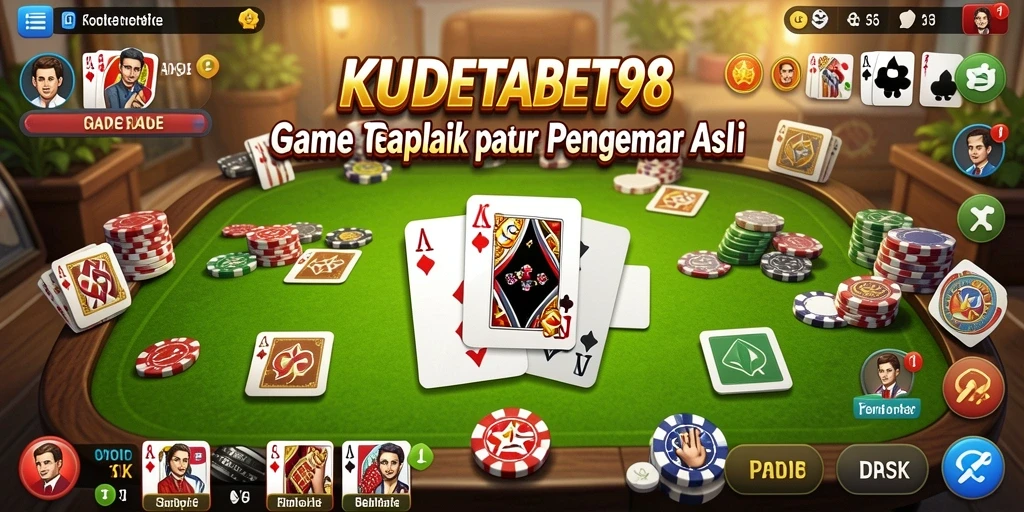 Screenshot gameplay KUDETABET98 yang seru dan menantang dalam permainan Gaple.