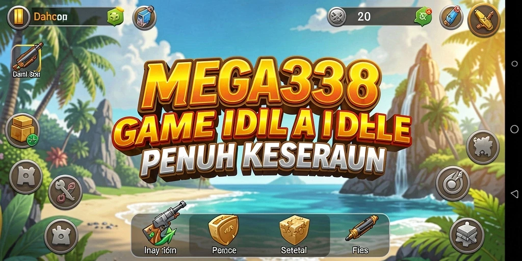 Screenshot gameplay <strong>MEGA338</strong> menunjukkan pengumpulan sumber daya yang menyenangkan.