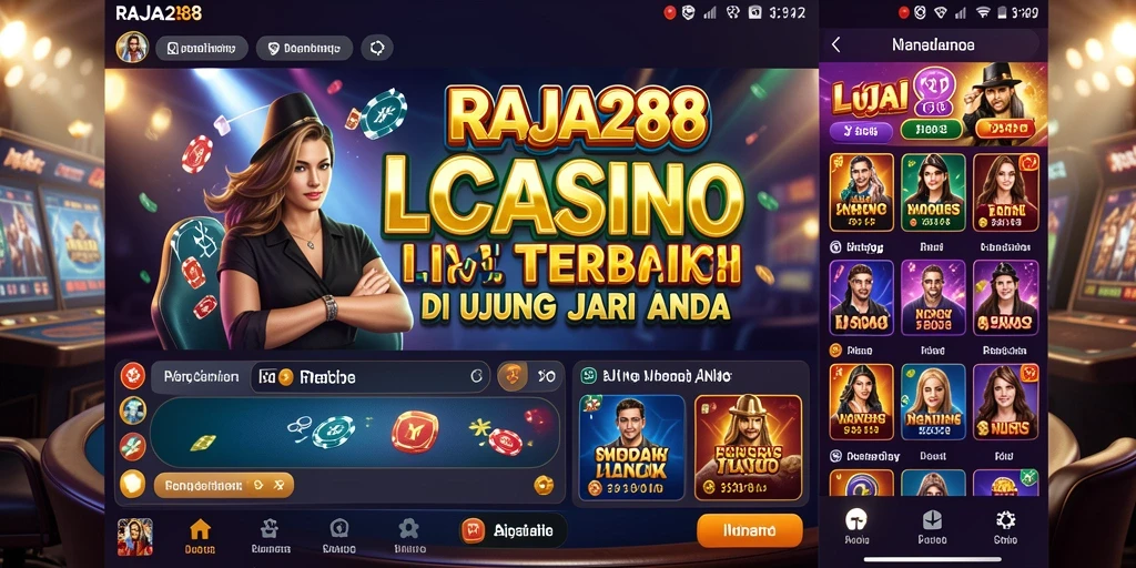 Tampilan gameplay Live Casino yang menarik dari RAJA288.