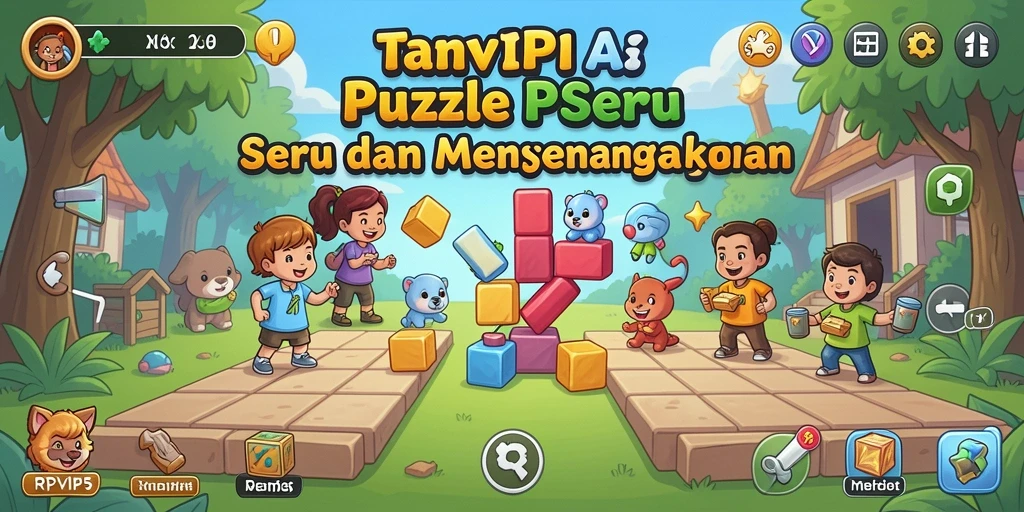 Screenshot utama RPVIP5 menampilkan gameplay Puzzle yang menarik.