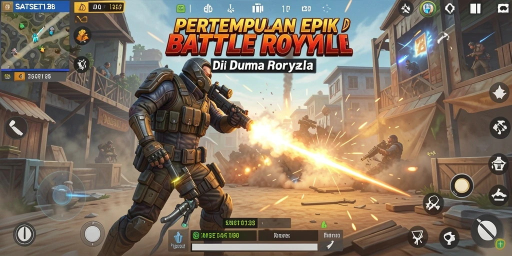 Tampilkan gameplay seru dan dinamis dari SATSET138 di arena pertempuran Battle Royale.
