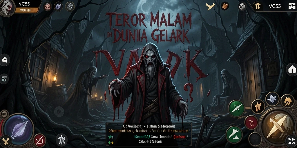 Tampilan gameplay menegangkan VC55 dengan atmosfer yang mencekam.