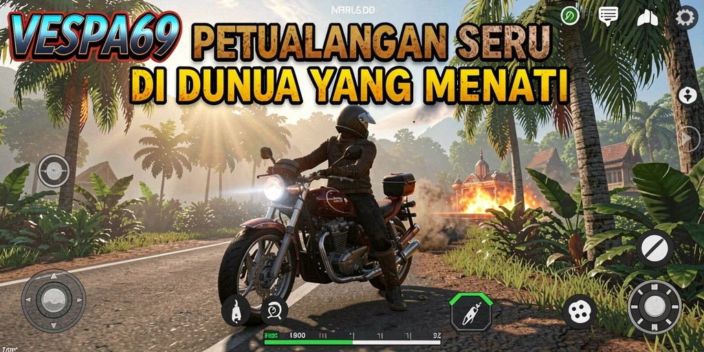 Tampilan gameplay mendebarkan di dunia petualangan VESPA69.