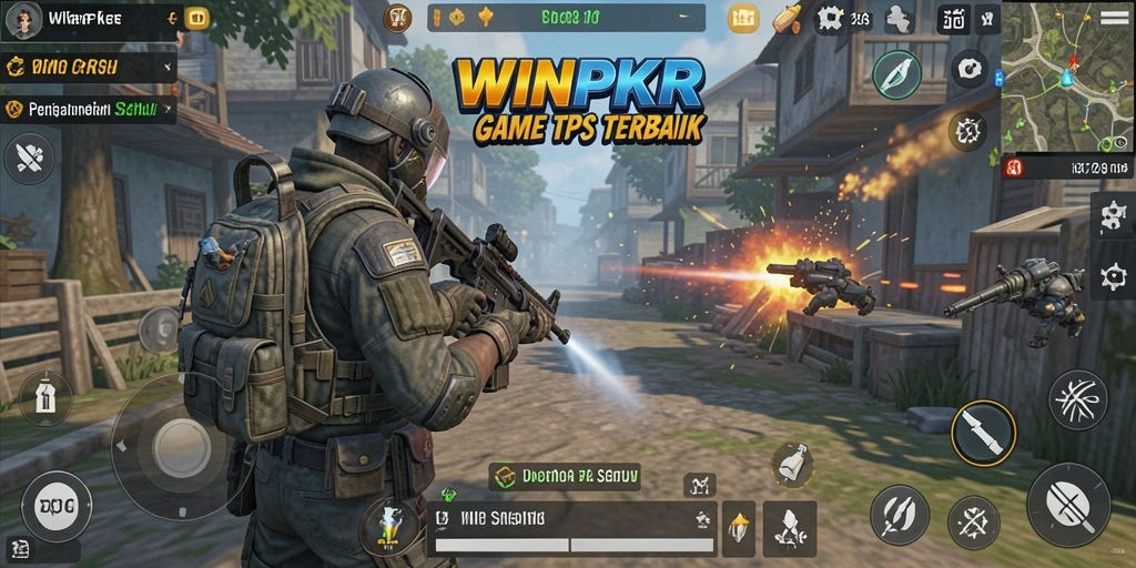 Screenshot gameplay <strong>WINPKR</strong> yang memperlihatkan aksi seru TPS.
