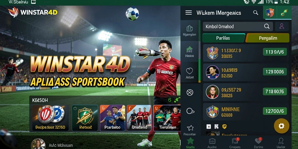 Tampilan gameplay menarik dari aplikasi Sportsbook WINSTAR4D.