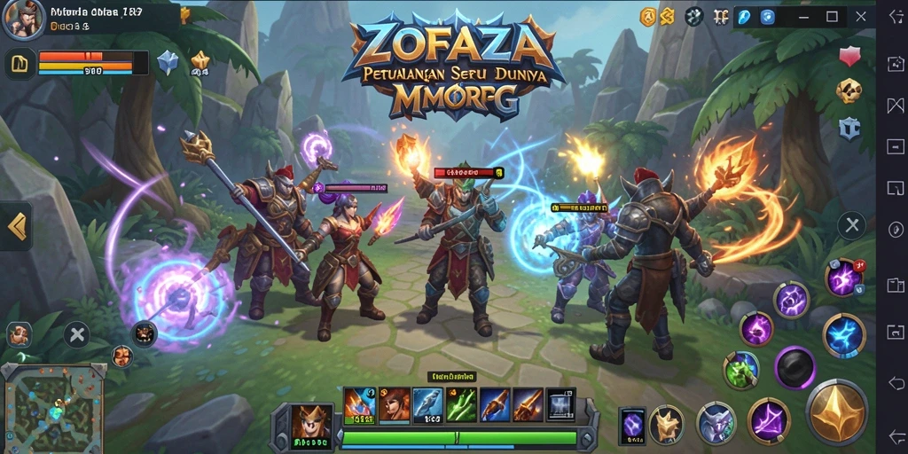Gameplay ZOFAZA yang menakjubkan di dunia MMORPG.
